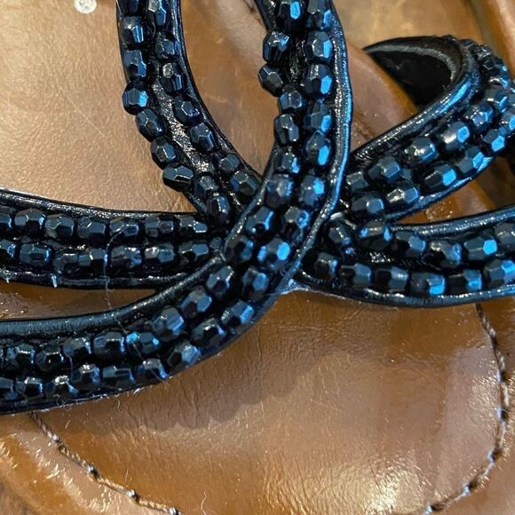 NEW Cherokee Black Jeweled Sandal Toddler Girl Size 5 - Picture 10 of 13